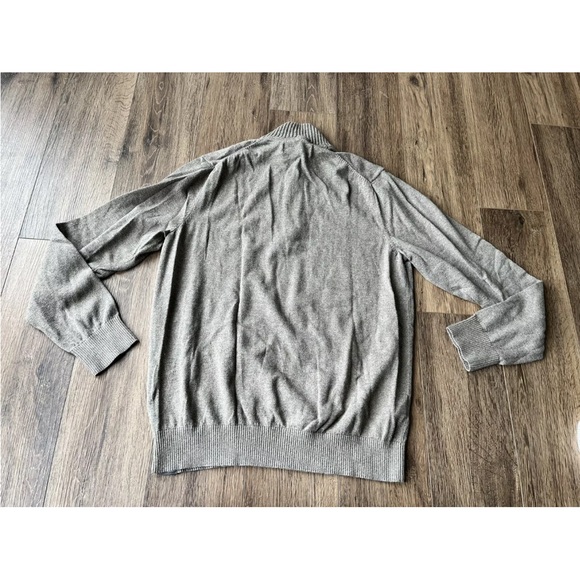 Eddie Bauer Men's Sweater Size Medium Brown Long Sleeve 1/4 Zip Pullover Sweater - Picture 8 of 9